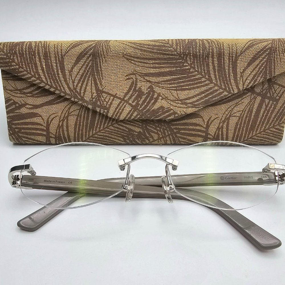 Authentic Cartier Siena Rimless Glasses